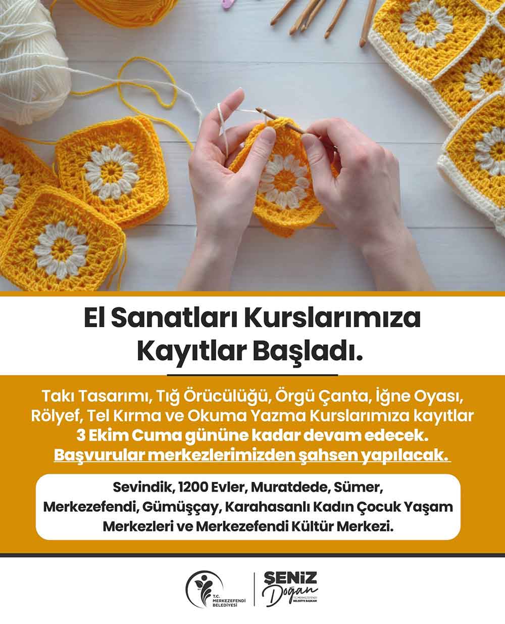 Merkezefendide El Sanatlari Kurslarina Kayitlar Basladi 1