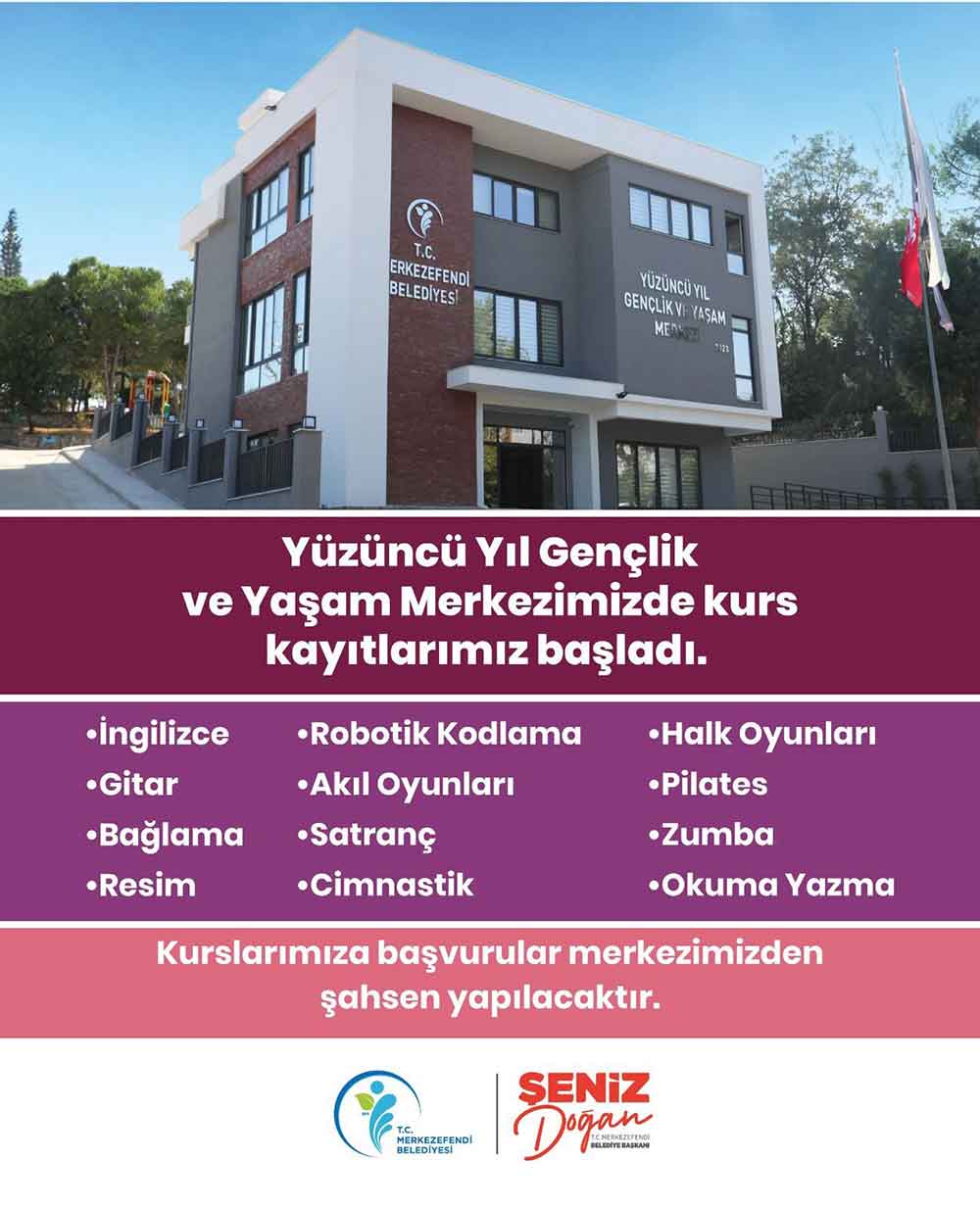 Yuzuncu Yil Genclik Ve Yasam Merkezinde Kurs Kayitlari Basladi 1