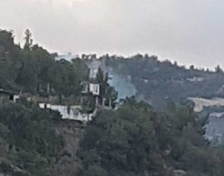 Denizli Buldan Evin Bahcesinde Yangin1