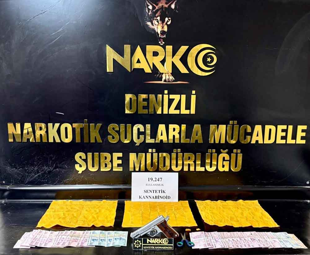 Denizlide 19 Bin Kullanimlik Sentetik Uyusturucu Yakalandi 1