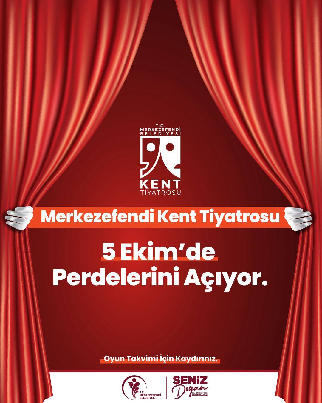 Merkezefendi̇ Kent Ti̇yatromuz 5 Eki̇m’de Perdeleri̇ni̇ Açiyor (1)