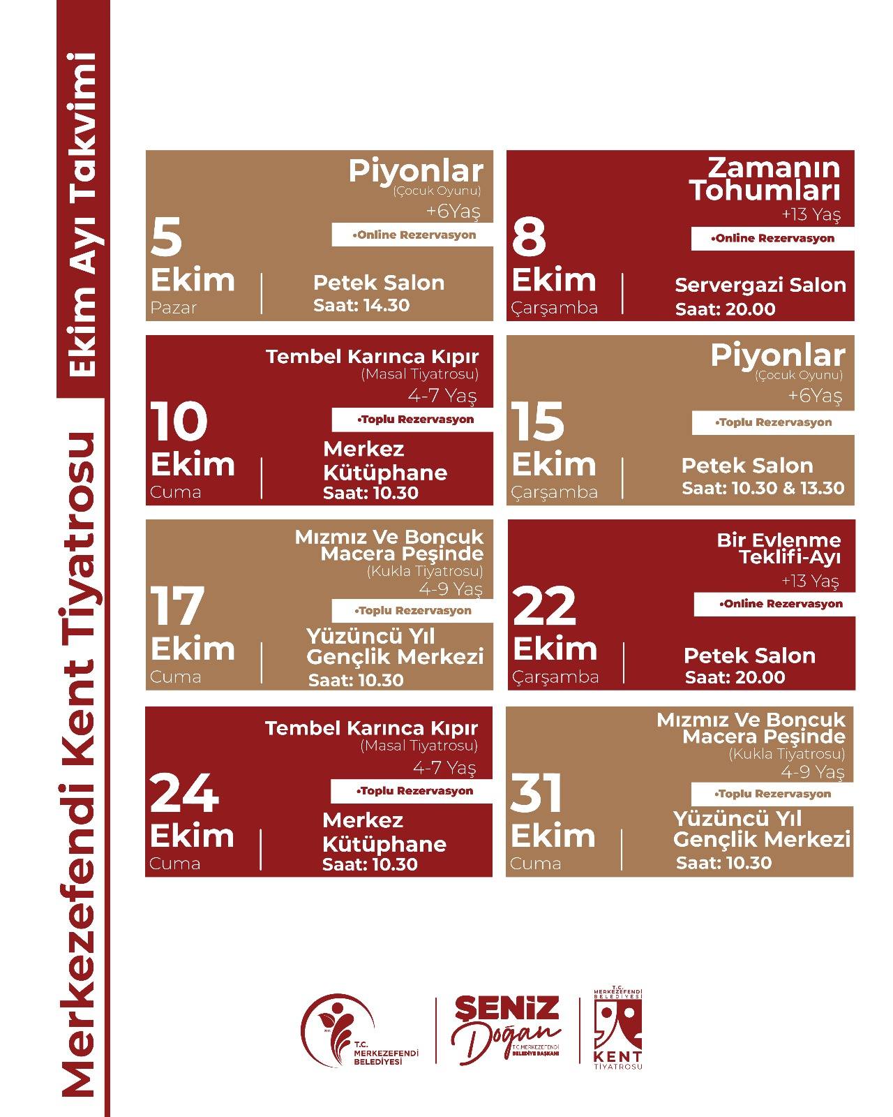 Merkezefendi̇ Kent Ti̇yatromuz 5 Eki̇m’de Perdeleri̇ni̇ Açiyor (2)