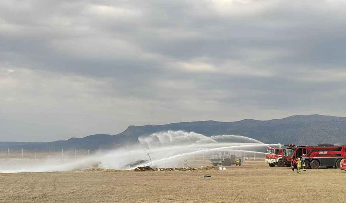 Cardak Havaalaninda Ucak Kaza Kirim Tatbikati Yapildi 2