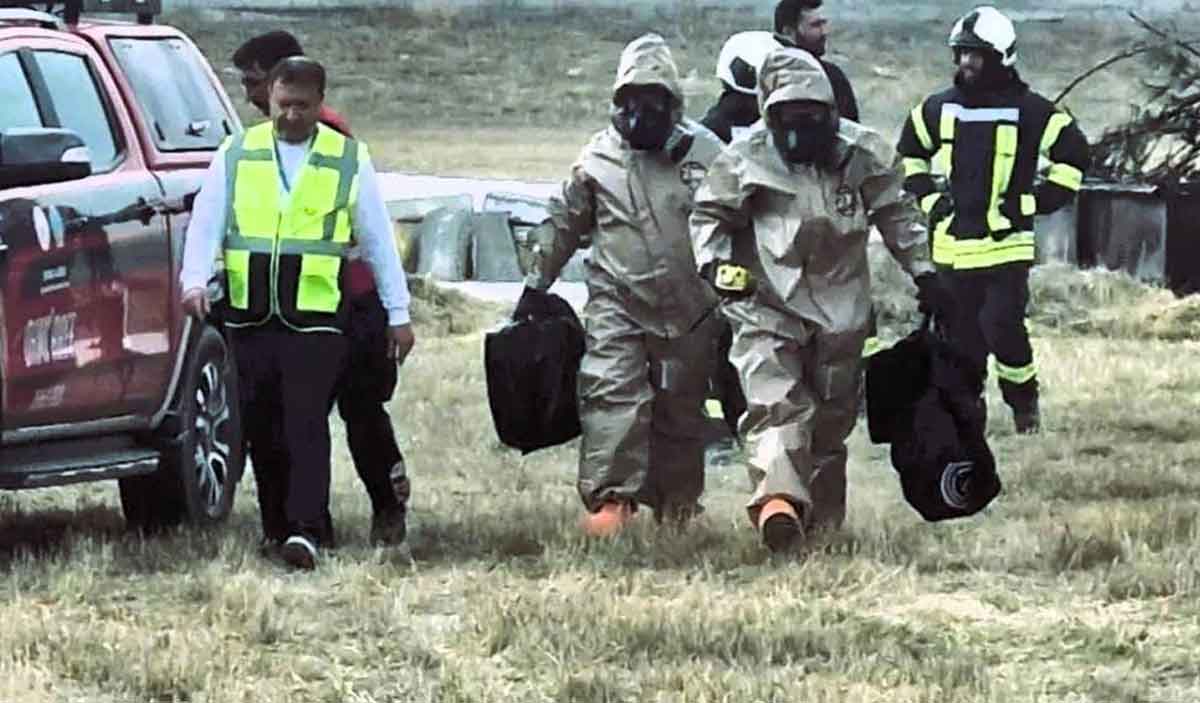 Cardak Havaalaninda Ucak Kaza Kirim Tatbikati Yapildi