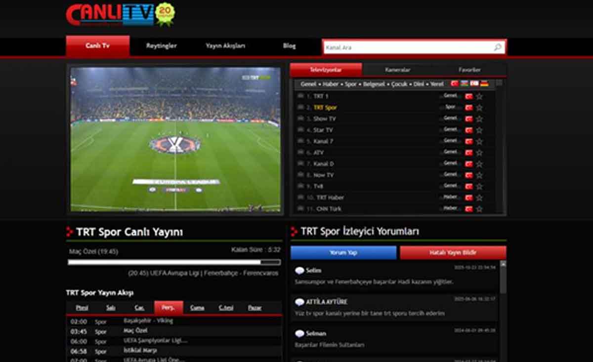 En Guncel Tv Kanallari Canli Tvde