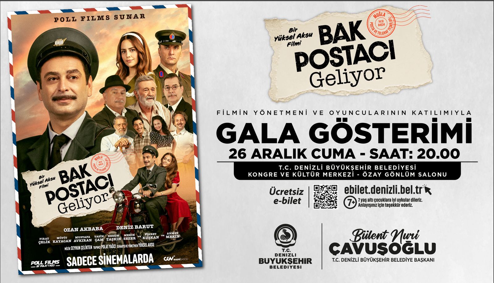 Bak Postaci Geliyor Filminin Falasina Denizli Buyuksehir Ev Sahipligi Yapacak