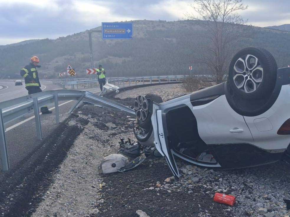 Denizli Antalya Yolu Kaza 1 Kisi Vefat3