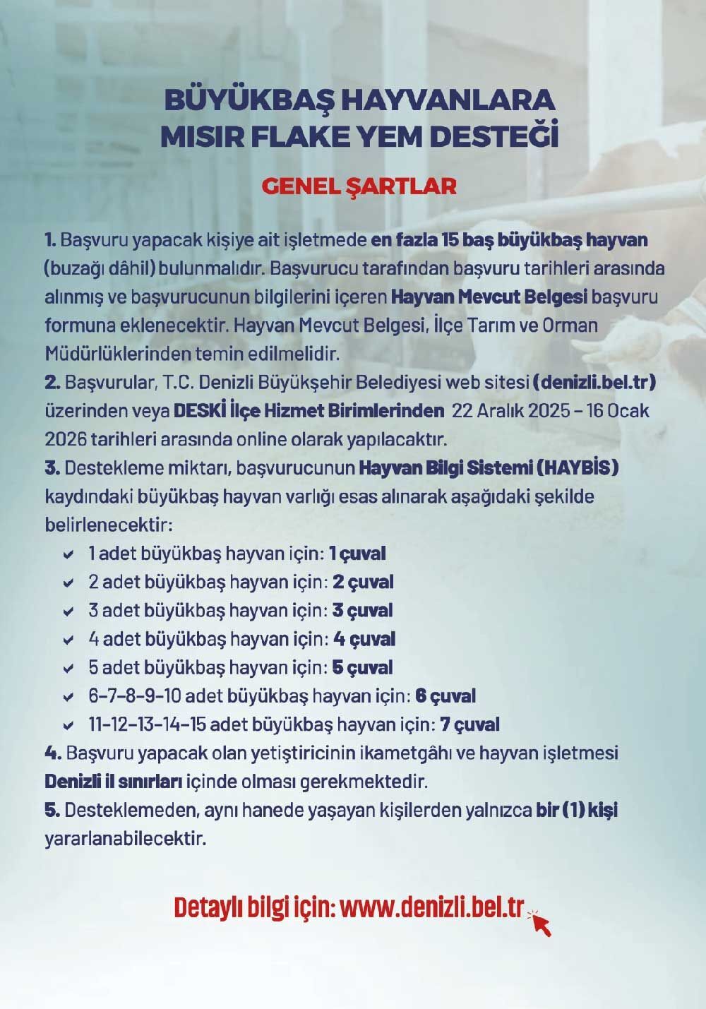 Ureticilere Misir Flake Yem Destegi 2026 Yilinda Da Devam Edecek 2