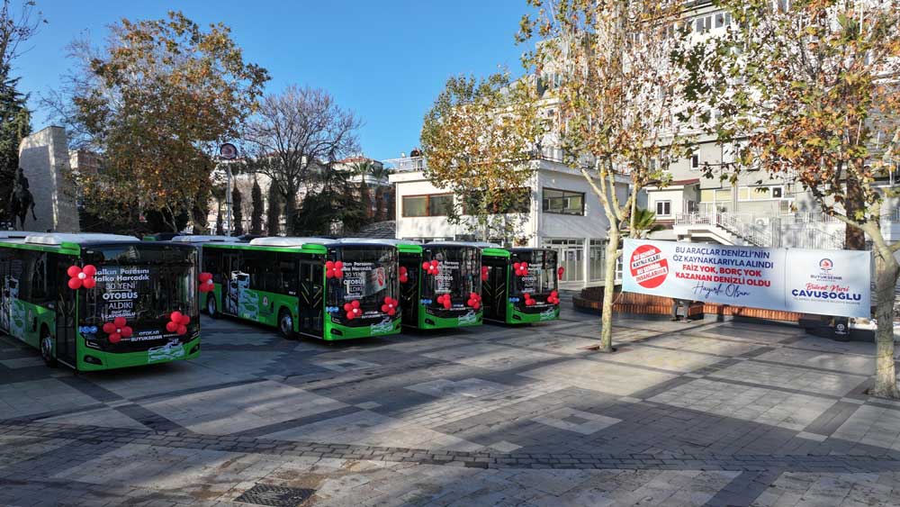 Denizli Buyuksehirden 100 Yeni Aracla Hizmet Filosunu Zenginlestirdi2