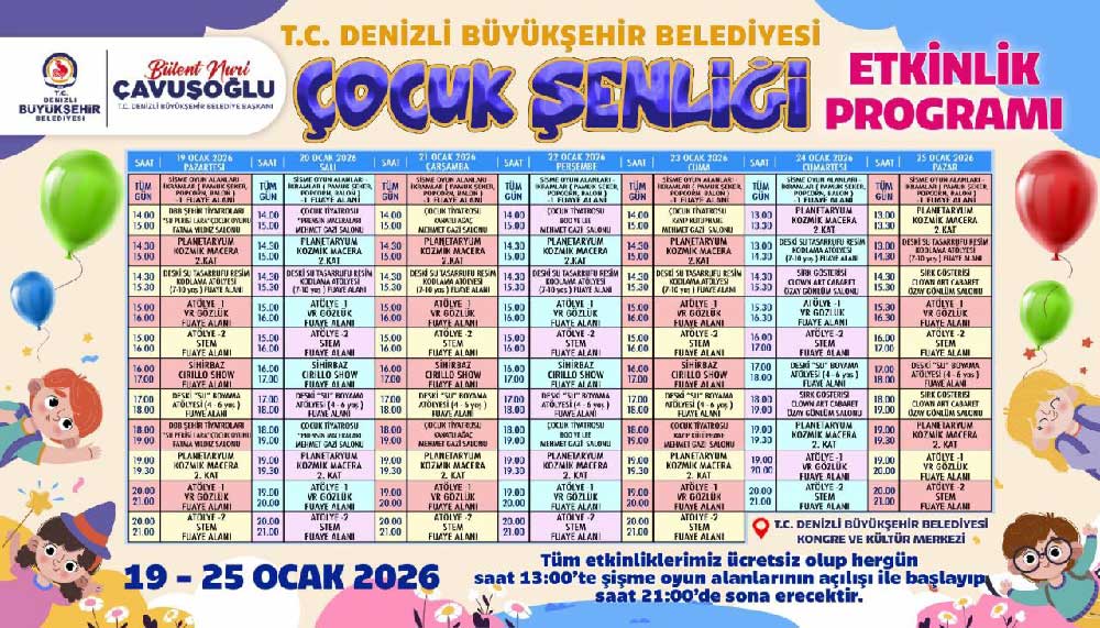 Denizli Buyuksehirden Cocuklara Ozel Senlik 1