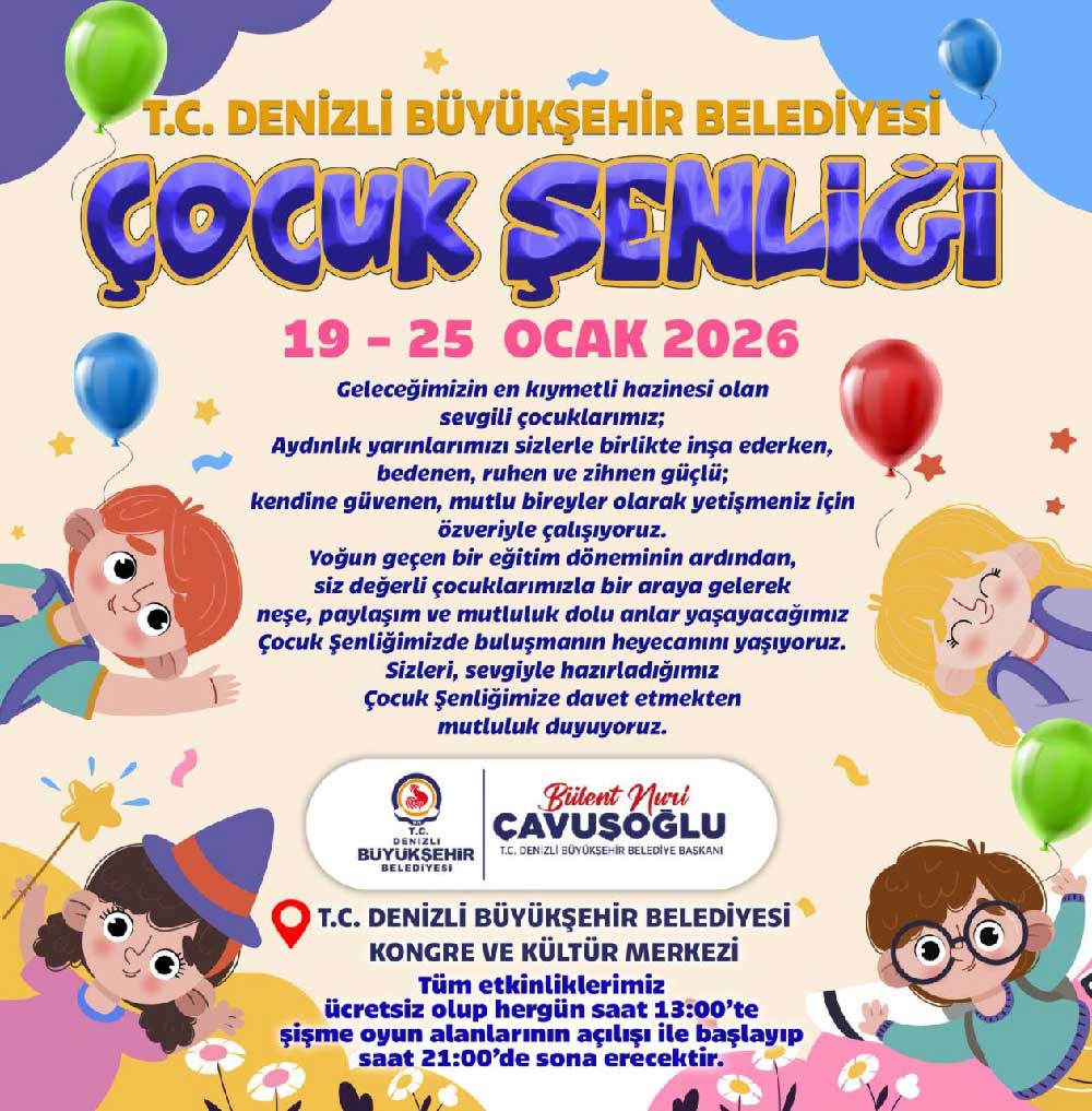 Denizli Buyuksehirden Cocuklara Ozel Senlik