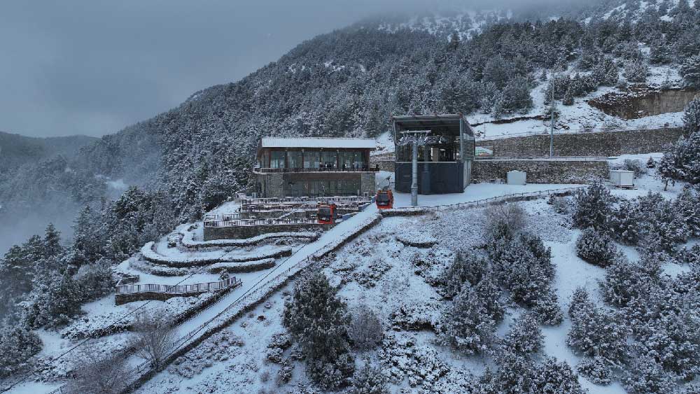 Denizli Teleferik Yarin Muhtesem Kar Manzarasiyla Aciliyor 2