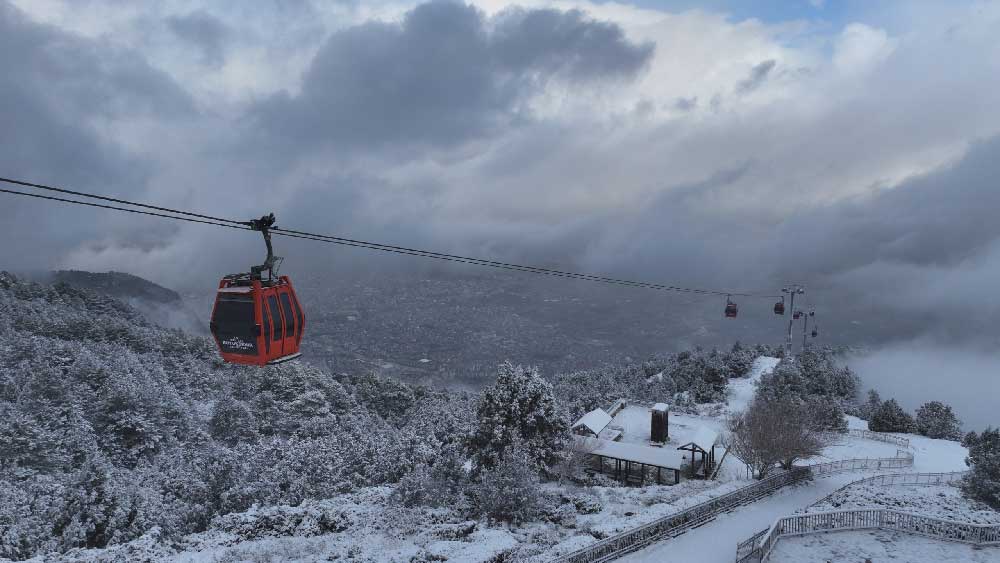 Denizli Teleferik Yarin Muhtesem Kar Manzarasiyla Aciliyor 3