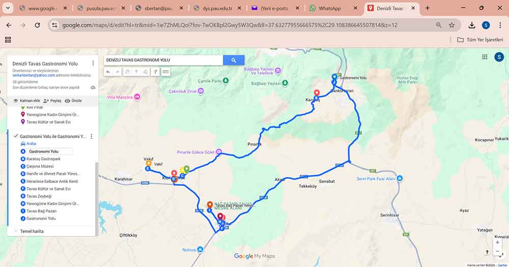 Pauden Gastronomi Hamlesi Tavas Yeryuzu Pazari Icin Basvuru Yapildi 2
