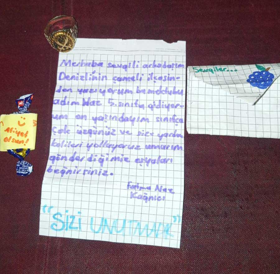 Denizli Cameli Hatay Deprem Mektup2