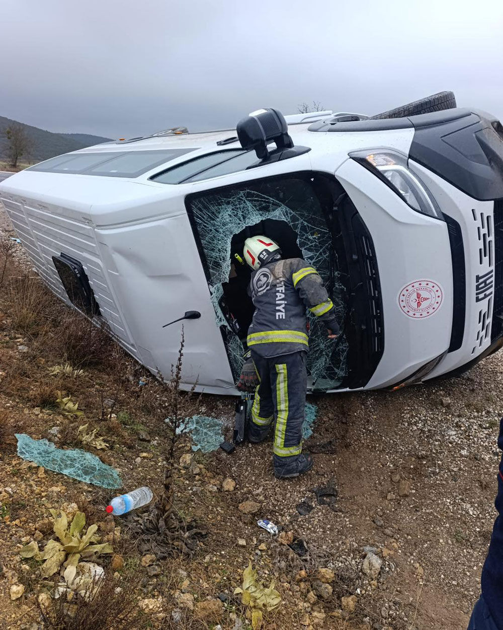 Denizli Tavas Kaza Servis Araci Sondakika2