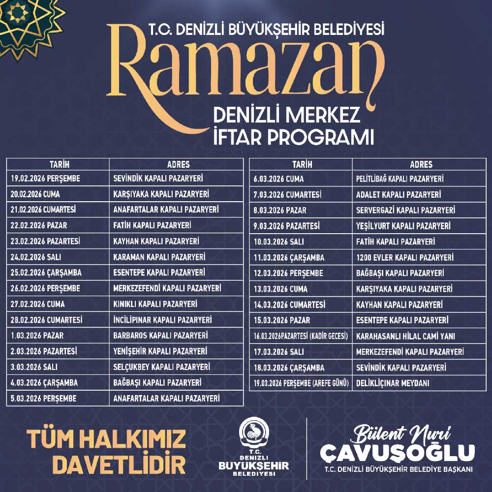Denizlide Ramazan Buyuksehir Ile Bir Baska Yasanacak 1