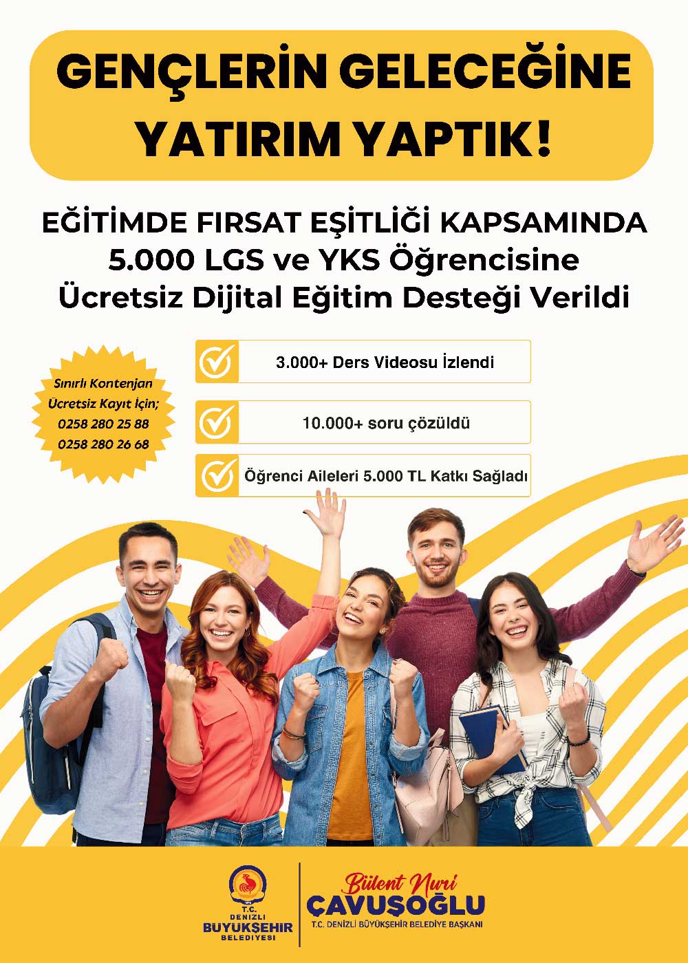 Egitimde Firsat Esitligi Projesi Ile 5 Bin Gence Ulasildi