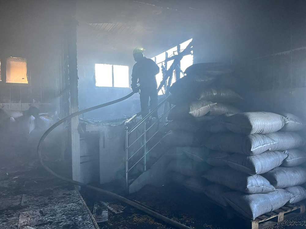 Kuruyemis Fabrikasinda Korkutan Yangin 1