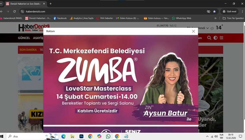 Merkezefendi Zumba 12 Subat 1