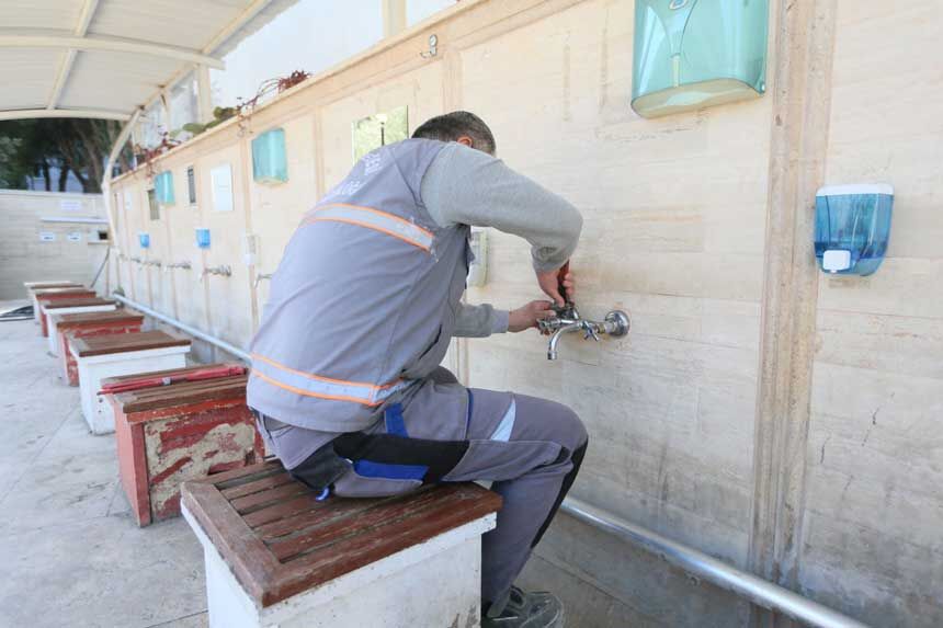 Pamukkalede Baskan Ertemur Cami Sadirvanlarini Yeniledi