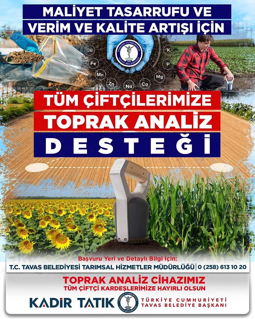 Tavas Belediyesinden Ciftcilere Toprak Analizi Destegi 2