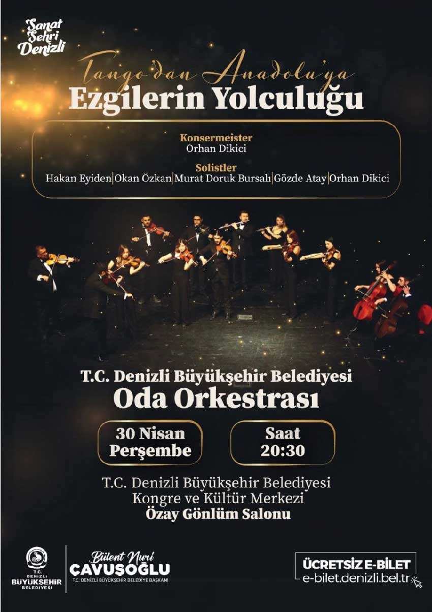 Denizli Buyuksehir Belediyesinden Nisan Sonunda Ucretsiz Konser Haftasi 2