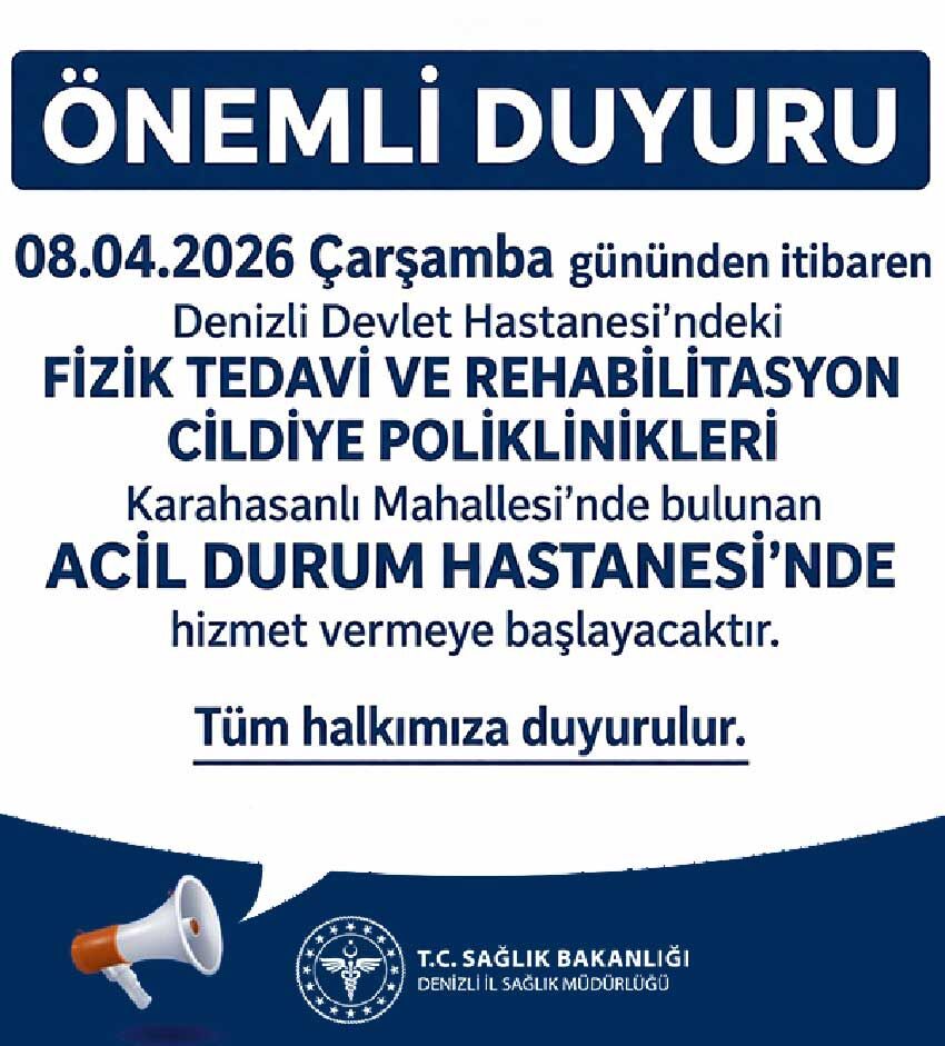 Denizli Devlet Hastanesinde Iki Brans Tasiniyor 1