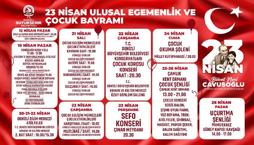 Denizlide 23 Nisan Coskusu Bu Yil Da Kenti Saracak 1