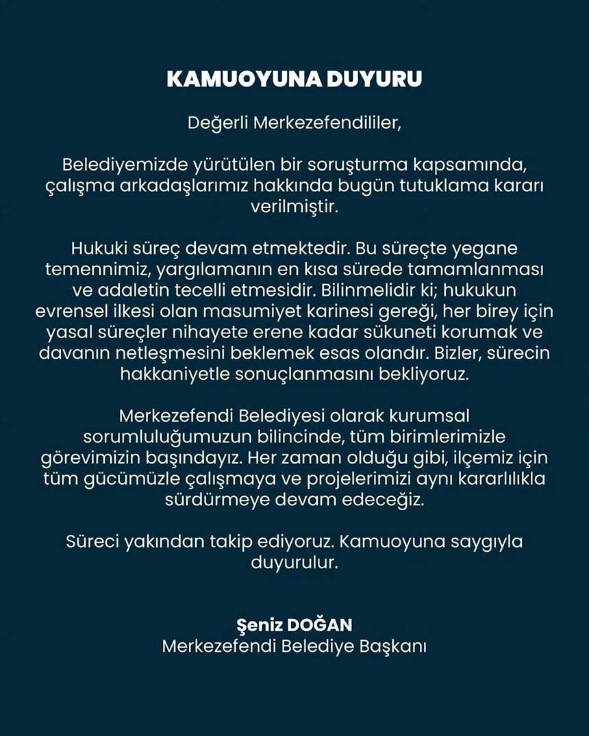 Baskan Dogan Surecin Hakkaniyetle Sonuclanmasini Bekliyoruz 1