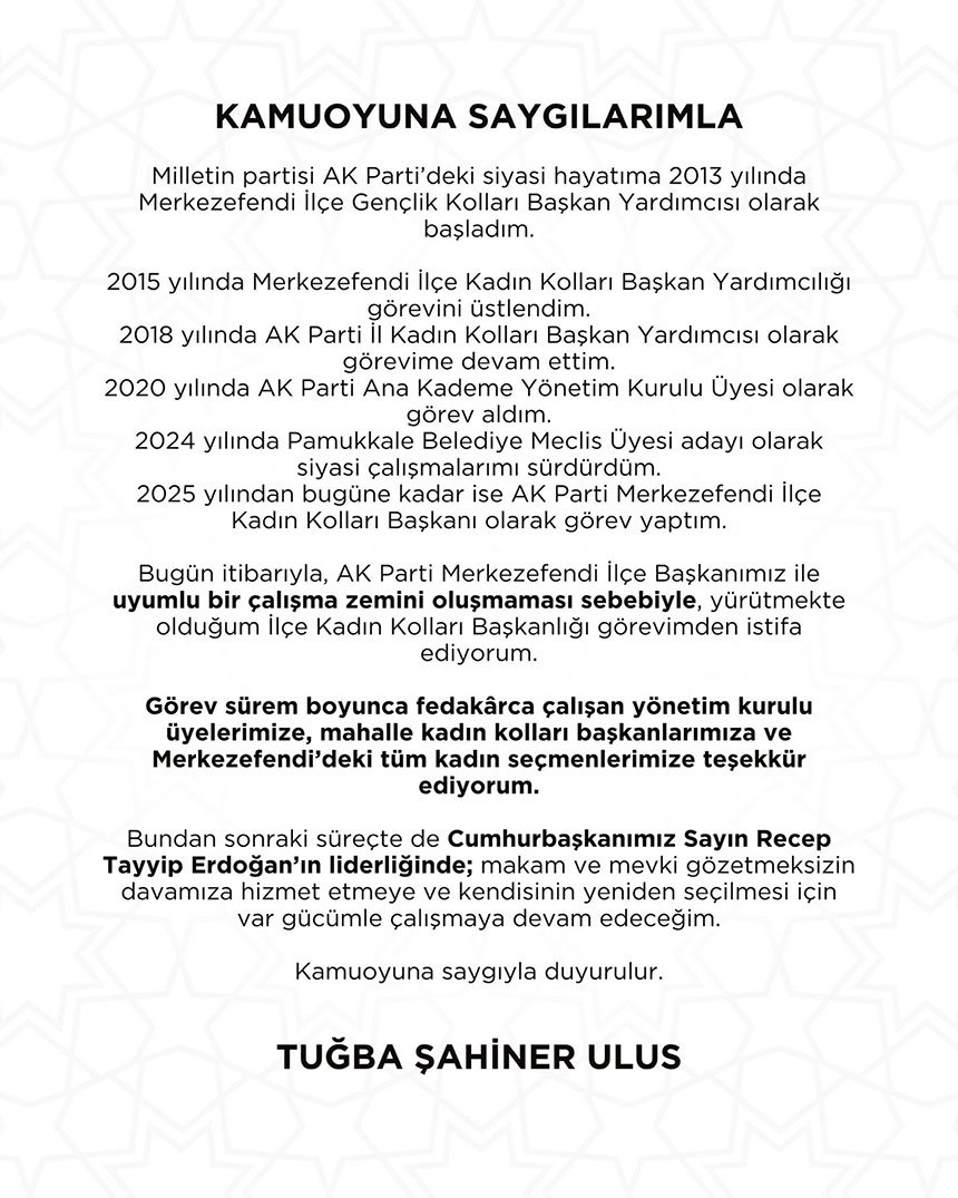 Denizli Ak Partide Sok Istifa 1