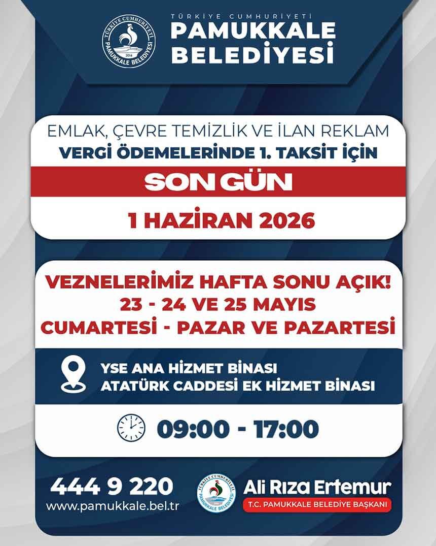 Pamukkalede Vergi Doneminde Son Gun Uyarisi Ve Dijital Odeme Kolayligi 1