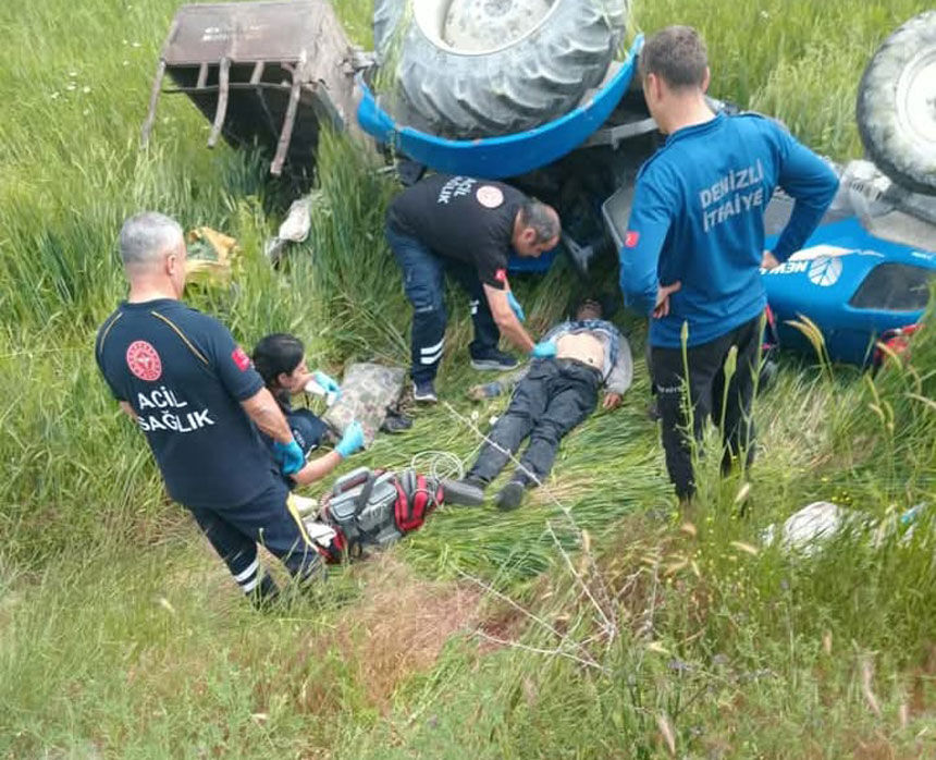 Denizli Cameli Kalinkoz Emekli Hizmetli Cemal Traktor Kazasi1