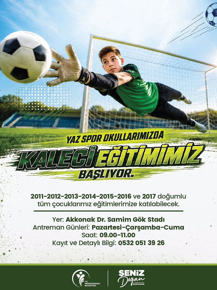 Merkezefendi Yaz Spor Okullarinda Kaleci Egitimleri Basliyor 1