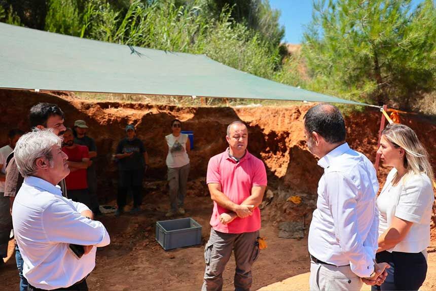 Baskan Cavusoglu Tavas Kayacada Kazi Alanini Inceledi 1