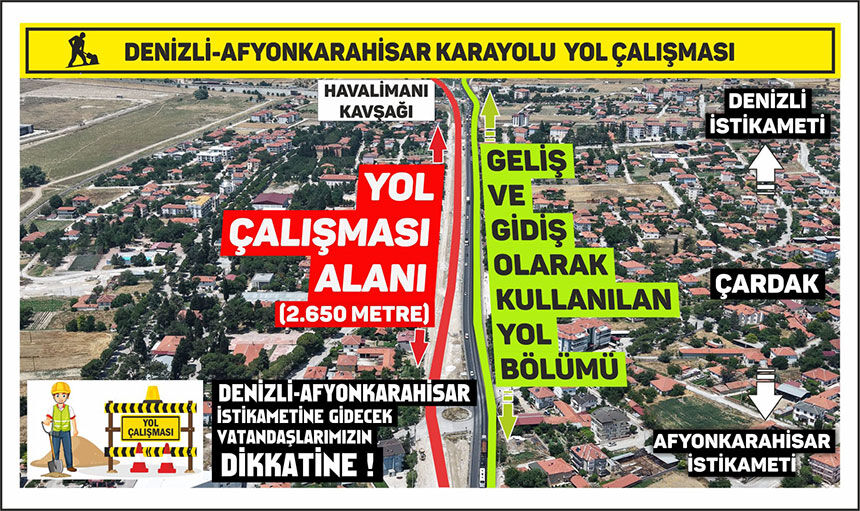 Denizli Emniyeti Uyardi Cardak Havalimani Yolunda Trafik Cilesi 1