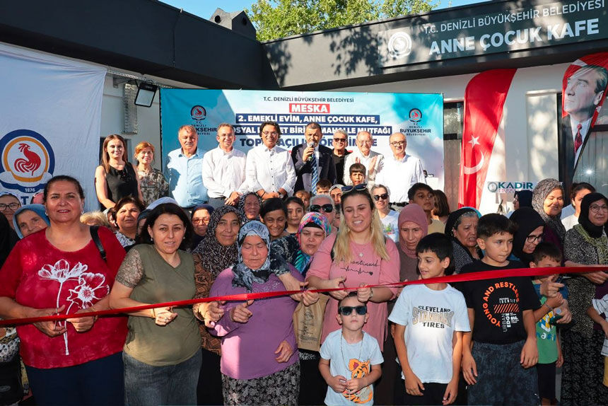 Denizlide Meska Sosyal Tesisi Torenle Acildi Ayni Cati Altinda 4 Yeni Hizmet1
