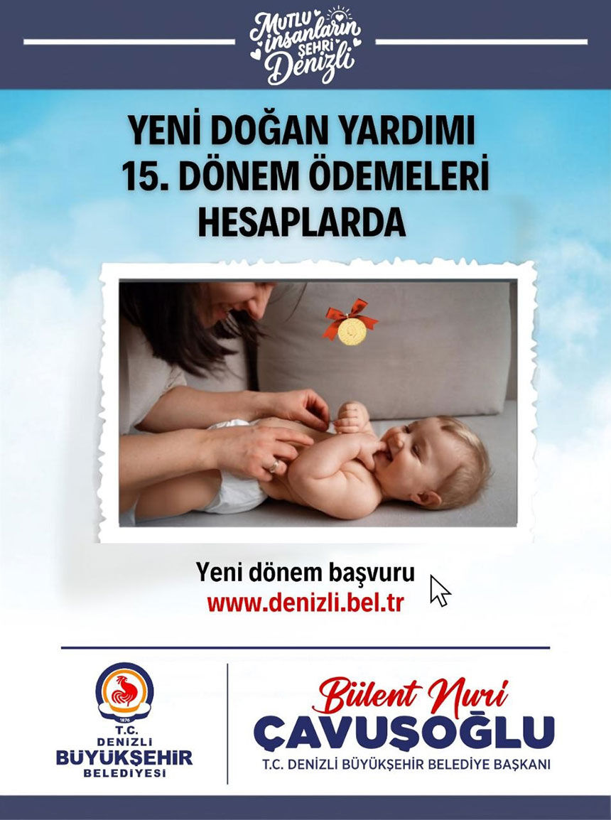 Denizli Buyuksehir Belediyesi Yeni Dogan Destegi 16 Donem Basvurulari Basladi 1