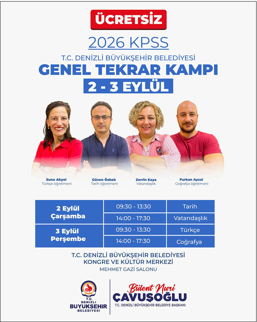 Denizli Buyuksehirden Kpss Adaylarina Dev Egitim Destegi 1