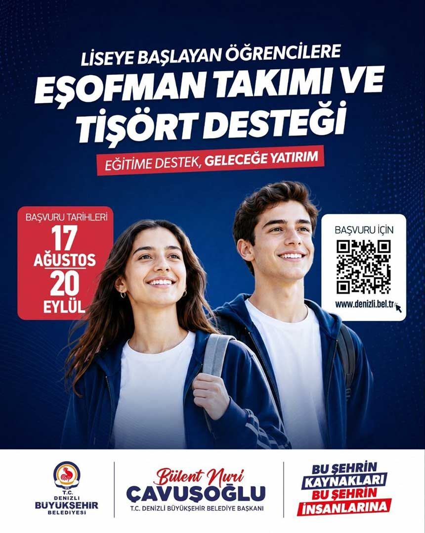 Denizli Buyuksehirden Liselilere Mujde 9 Sinif Ogrencilerine Esofman Ve Tisort Destegi 1