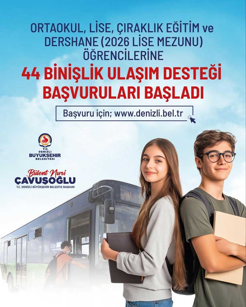 Denizlide Ogrencilere Ulasim Destegi Basvurulari Basladi 1