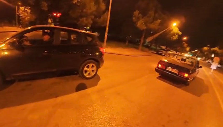 Denizlide Ters Seritten Gelen Otomobil Motosikletliye Dehseti Yasatti 1