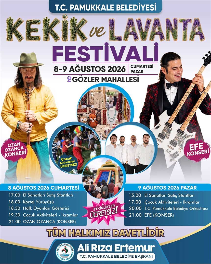 Pamukkalede Kekik Ve Lavanta Festivali Basliyor 1