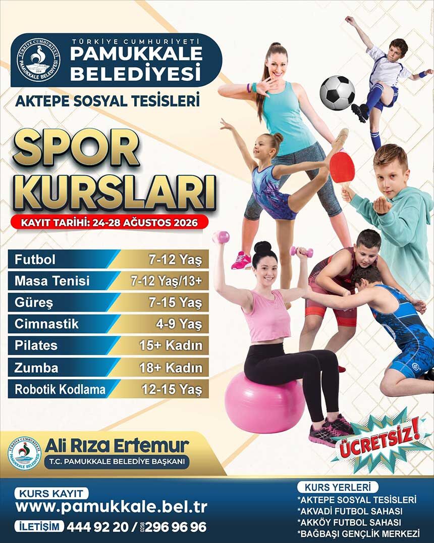 Pamukkalede Ucretsiz Spor Ve Kodlama Kursu Kayitlari Basladi 1