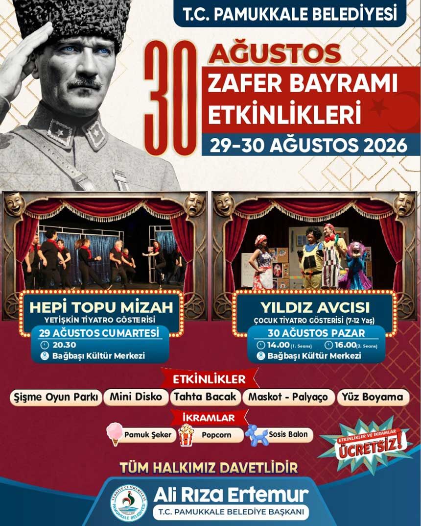 Pamukkalede Zafer Coskusu Iki Gun Surecek Bagbasi Kultur Merkezi Etkinliklere Hazir 1