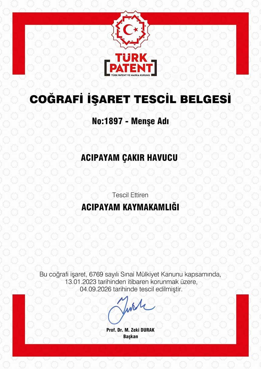 Acipayam Cakir Havucu Cografi Isaretle Tescillendi 1