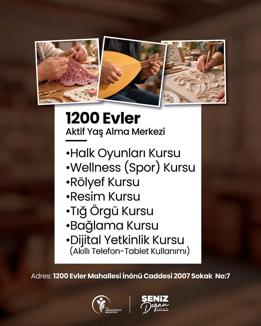 Aktif Yas Alma Merkezlerinde Kurs Kayitlari Basladi 2