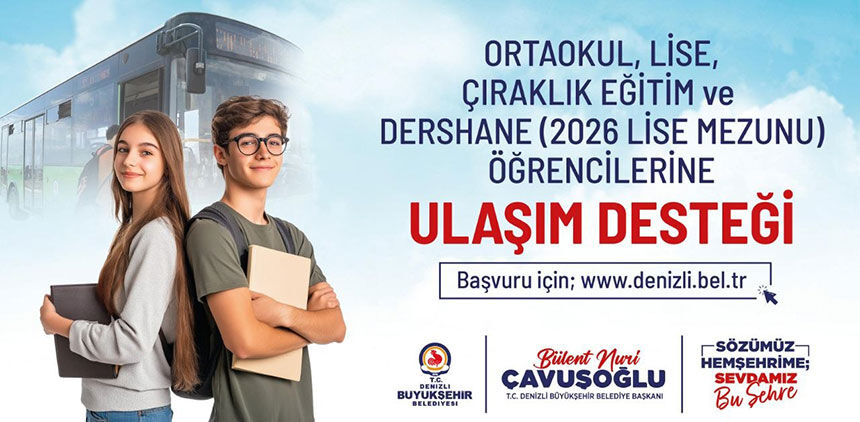 Denizli Buyuksehirden Ogrencilere Aylik 44 Binislik Ucretsiz Kart Destegi