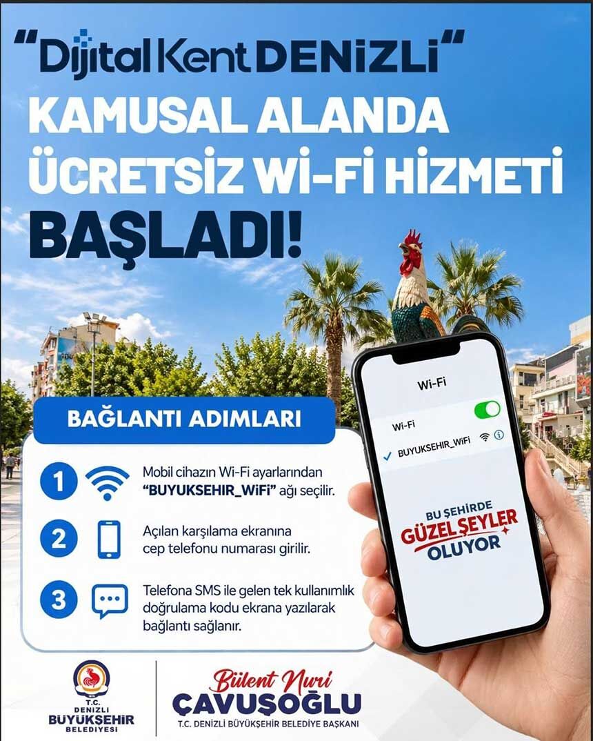 Denizlide Ucretsiz Wi Fi Donemi Basladi 1