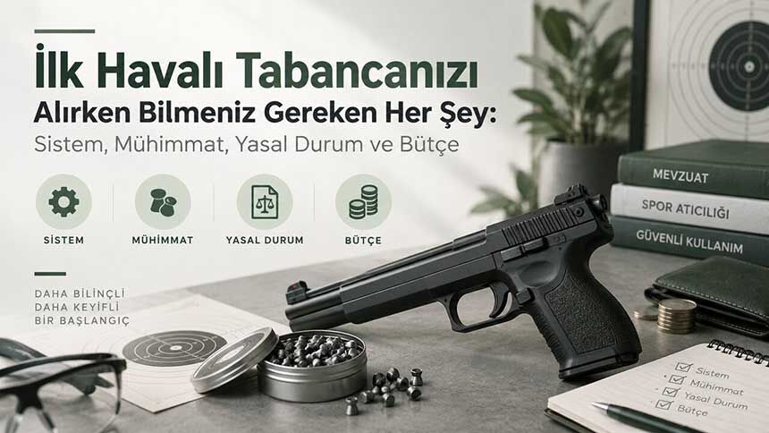 İlk Havalı Tabancanızı Alırken Bilmeniz Gereken Her Şey: Sistem, Mühimmat, Yasal Durum ve Bütçe